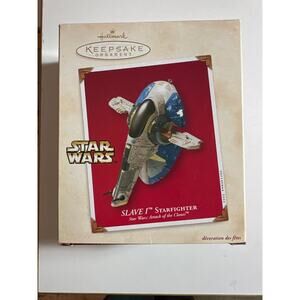 Star Wars Hallmark keepsake ornament slave 1 starfighter attack of the clones